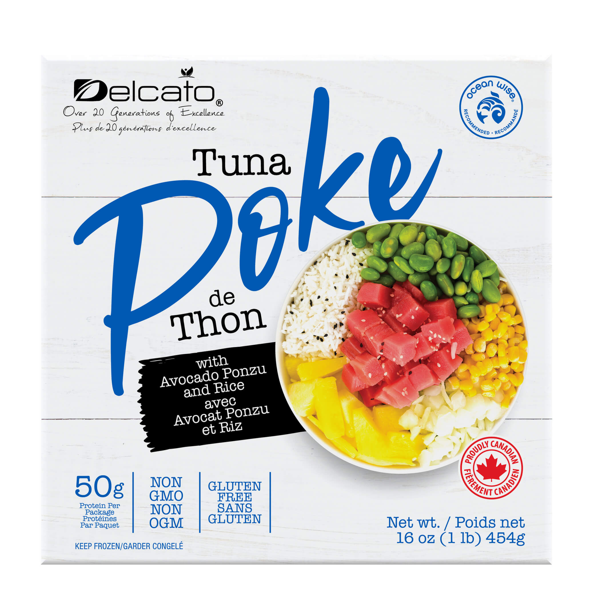 Tuna Poke Bowl with Avocado Ponzu and Rice